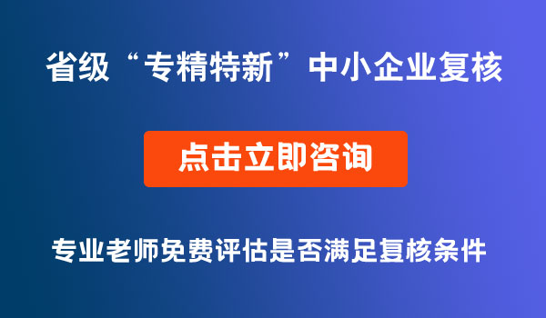 專精特新中小企業(yè)復(fù)核