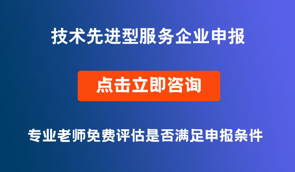 技術(shù)先進型服務(wù)企業(yè)申報