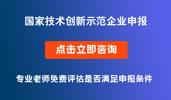 國家技術(shù)創(chuàng)新示范企業(yè)申報(bào)