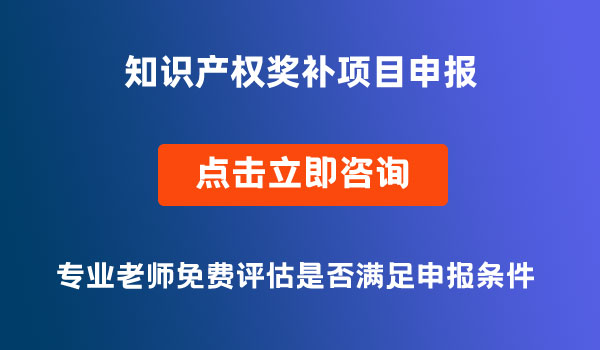 知識產(chǎn)權(quán)獎補項目申報